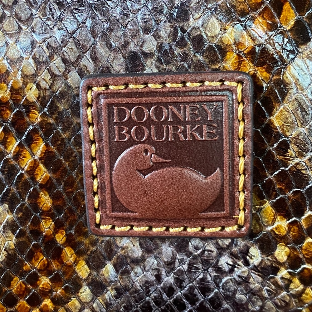 Dooney & Bourke Python Domed Buckle Satchel - image 6